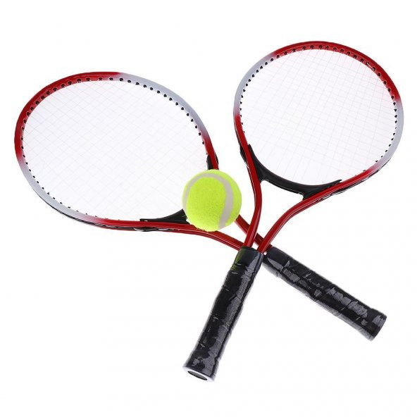 Buffer Çocuk Tenis Raketi Seti 21 Inç 2 Raket 1 Top Çantalı Set - 7
