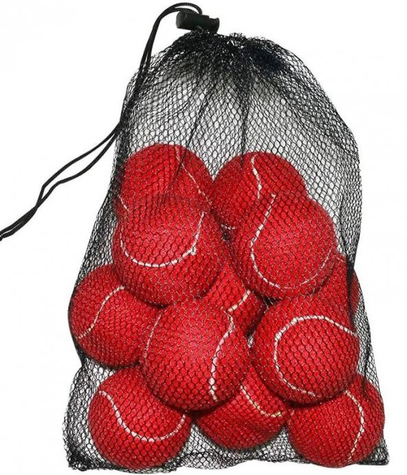 Werkon 12 Adet Antrenman Tenis Topu Kırmızı