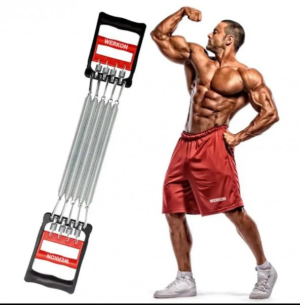 Werkon Göğüs Yayı Kol Bilek Göğüs Kas Geliştirme Egzersiz Aleti 5li - 3
