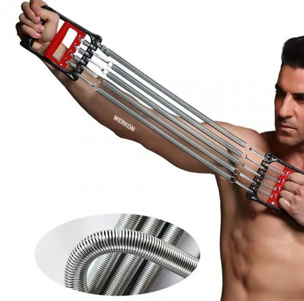 Werkon Göğüs Yayı Kol Bilek Göğüs Kas Geliştirme Egzersiz Aleti 5li - 4