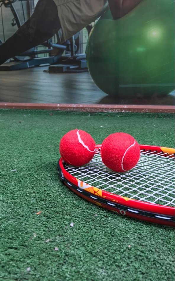 Werkon 2 Adet Antrenman Tenis Topu Kırmızı