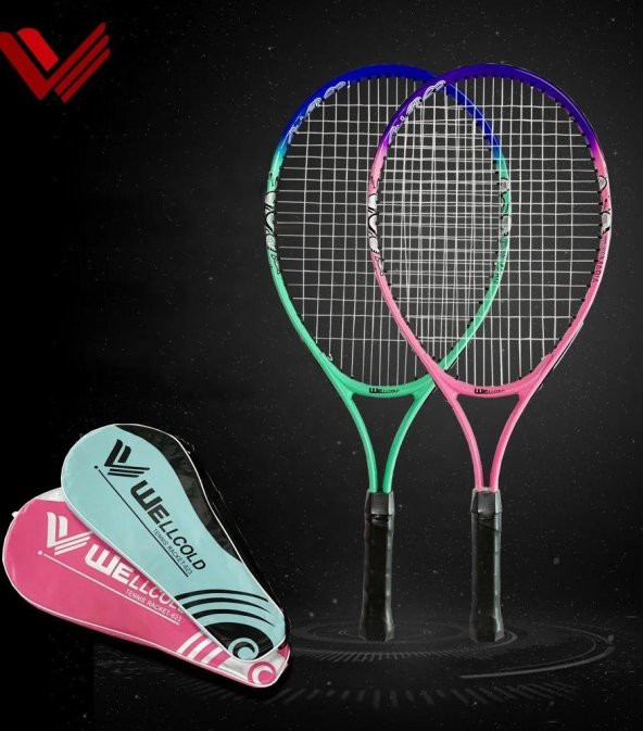 Werkon Komple Çantalı Kort Çocuk Tenis Raketi Seti