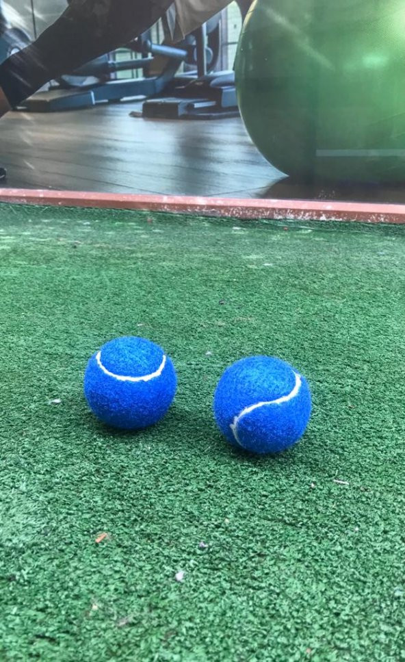 Werkon 2 Adet Antrenman Tenis Topu Mavi - 3
