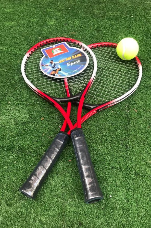 Werkon Çocuk Tenis Raketi Seti 21 Inç 2 Raket 1 Top Çantalı Set