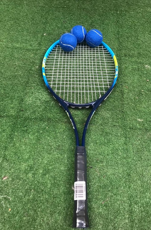 Werkon 3 Adet Antrenman Tenis Topu Mavi - 8