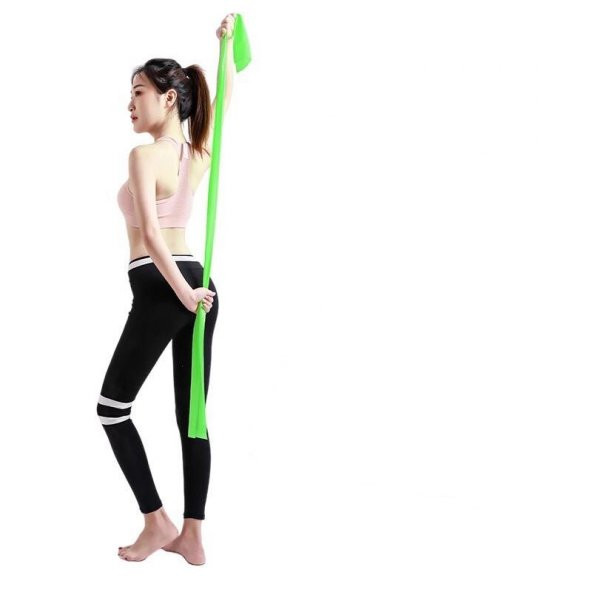 Pilates Bandı Plates Egzersiz Direnç Lastiği Yeşil - 3
