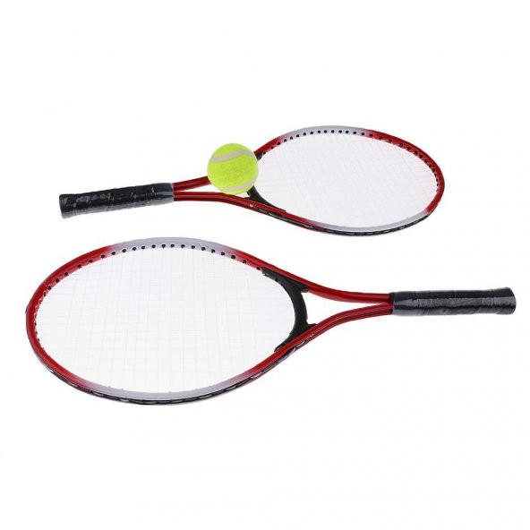 Werkon Çocuk Tenis Raketi Seti 21 Inç 2 Raket 1 Top Çantalı Set - 8