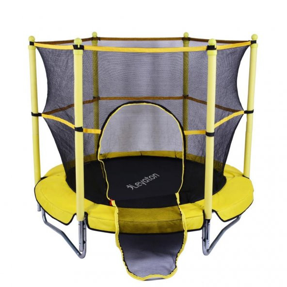 Leyaton Çocuk Trambolini Fileli Korumalı 152 Cm Kolay Kurulum Ev-Bahçe Tipi - Resim 3