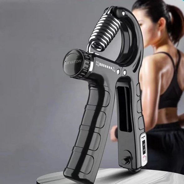 Leyaton Orijinal Sayaçlı El Yayı 60 Kg - 5 Kg Ayarlanabilir 1 Adet El Yayı Bilek Kas Güçlendirici - 4