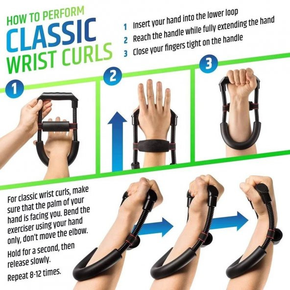 Power Wrist Bilek Ve Ön Kol Güçlendirme Aleti Kas Yapma Çalıştırma Spor Egzersiz Aleti - 3