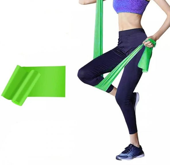 Pilates Bandı Orta sert 150 X 7.5 Cm Egzersiz Direnç Lastiği