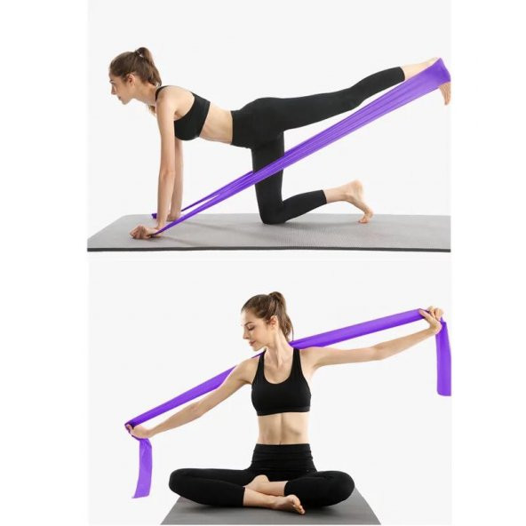 Pilates Bandı Sert 150 X 7.5 Cm Egzersiz Direnç Lastiği