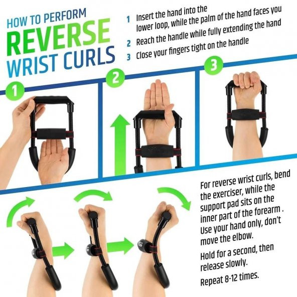 Power Wrist Bilek Ve Ön Kol Güçlendirme Aleti Kas Yapma Çalıştırma Spor Egzersiz Aleti - 4