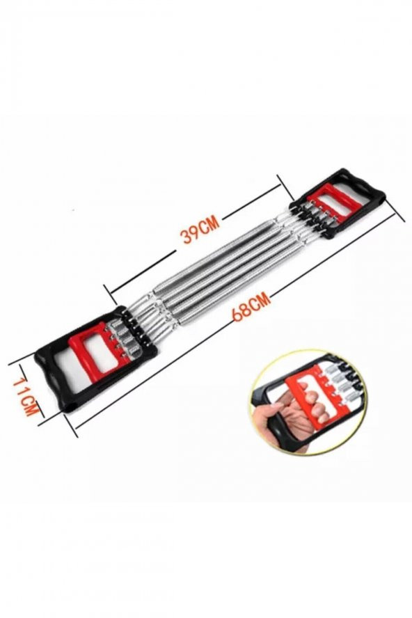 Buffer Çelik Göğüs Yayı Kol Bilek Göğüs Kas Geliştirme Egzersiz Aleti 5 Demirli - 3