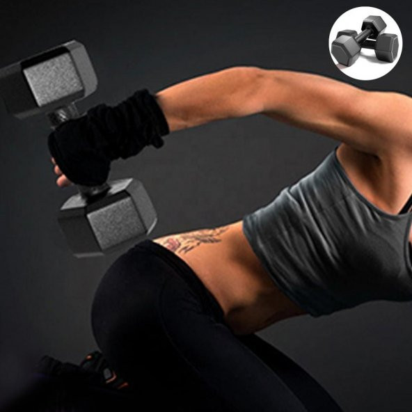 Leyaton 3 Kg X 2 Adet 6 Kg Dambıl Seti, Dumbell Set Dumbell 2x3 kg - 3