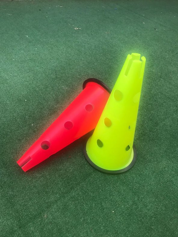 12li 40 cm Delikli Antrenman Hunisi Kauçuk Taban Huni - 4