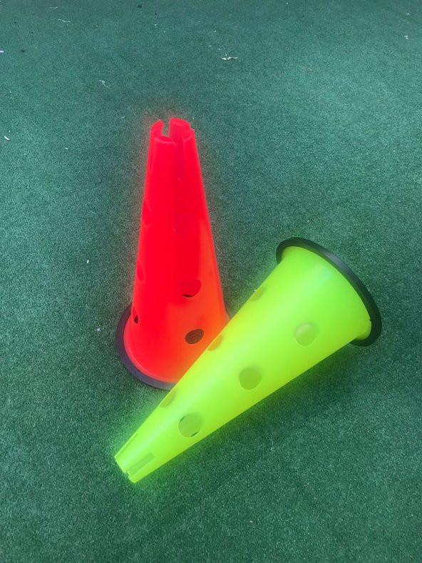 12li 40 cm Delikli Antrenman Hunisi Kauçuk Taban Huni - 5