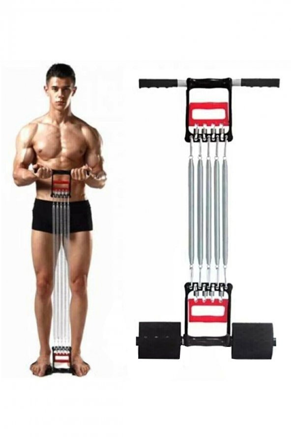 Leyaton El Ayak Göğüs Direnç Yayı Ayak Aparatlı Spor Aleti Kol Bacak Göğüs Geliştirici Kas Egzersiz Aleti