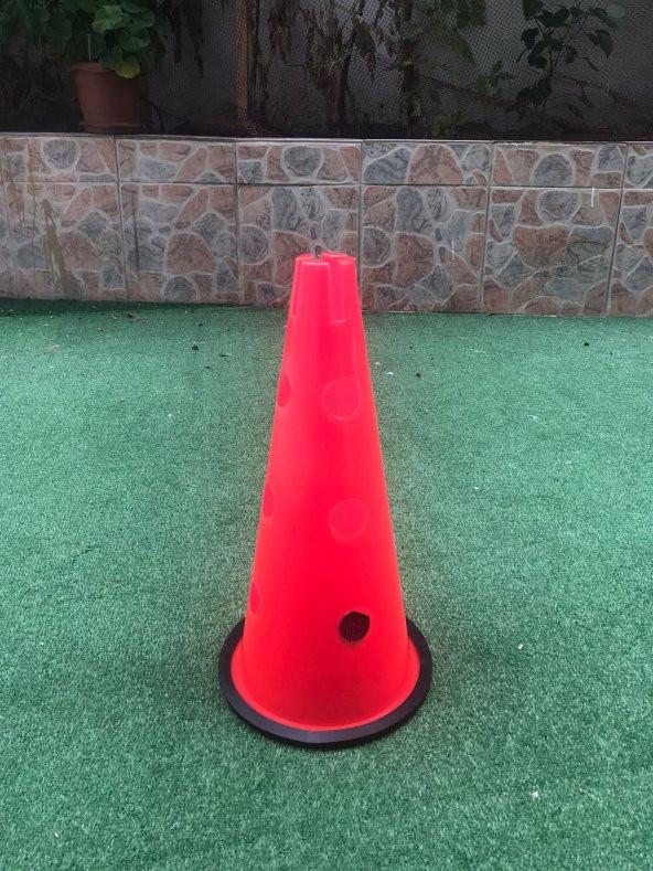 12li 40 cm Delikli Antrenman Hunisi Kauçuk Taban Huni - 6