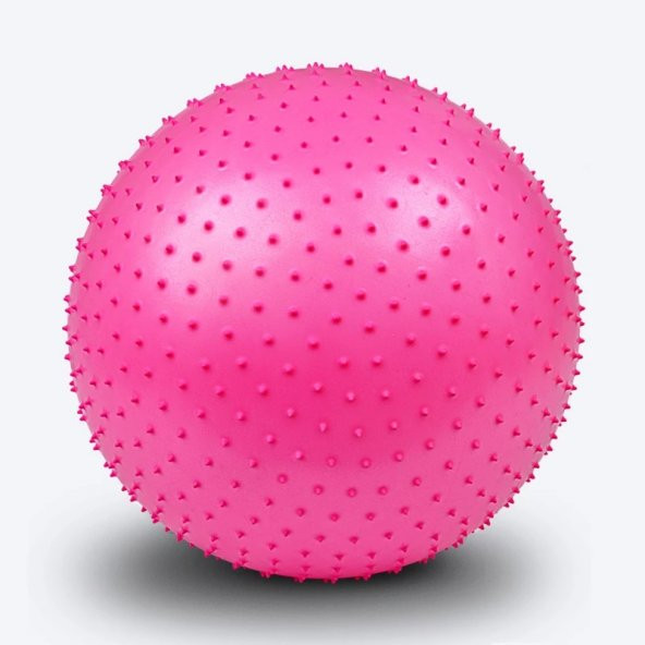 Dikenli Yoga Pilates Aeorobik Jimnastik Topu 65 Cm Pembe LYT10484 - 2