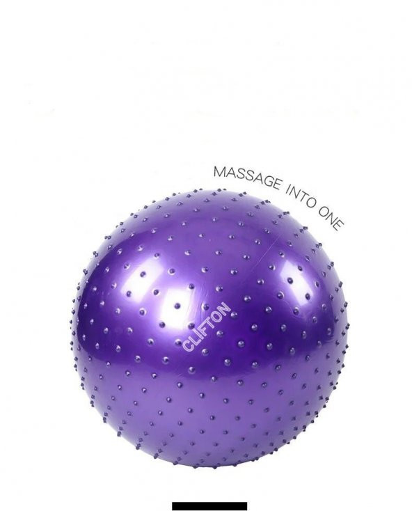 Dikenli Yoga Pilates Aeorobik Jimnastik Topu 65 Cm Mor LYT1048 - 3