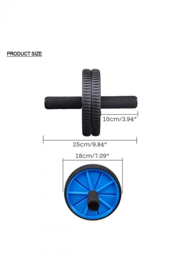 Leyaton Fitness Karın Kası Sixpack Egzersiz Tekeri Spor Aleti Ab Wheel - 2