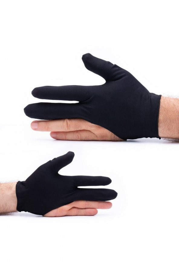 Yerli Geçme Tekli Bilardo Eldiveni Siyah