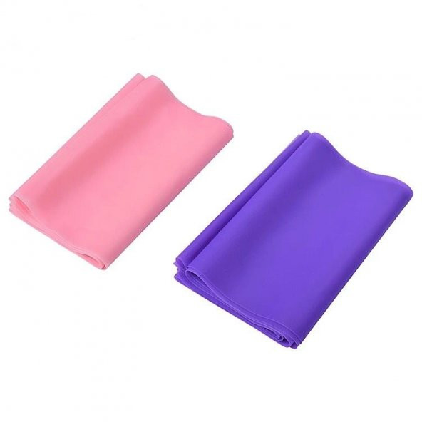 Leyaton Pilates Bandı Plates Egzersiz Direnç Lastiği Seti 1 Adet