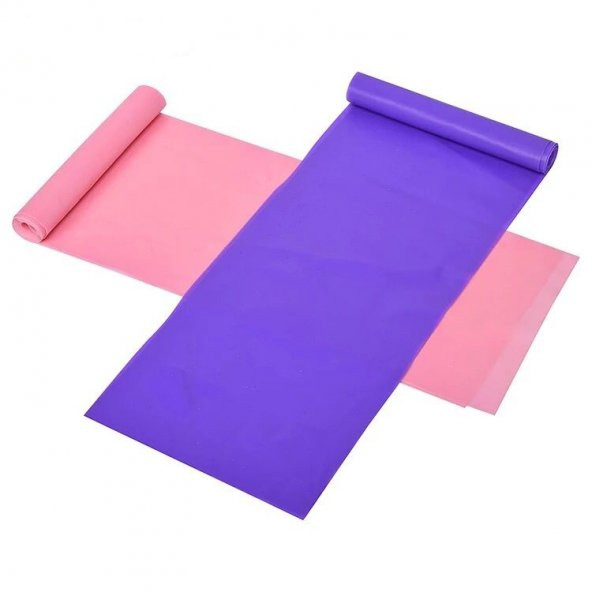 Leyaton Pilates Bandı Plates Egzersiz Direnç Lastiği Seti 1 Adet - 3