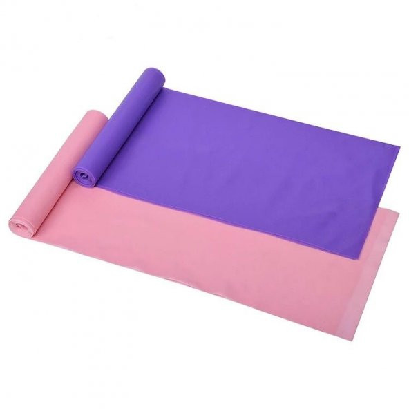 Leyaton Pilates Bandı Plates Egzersiz Direnç Lastiği Seti 1 Adet - 4