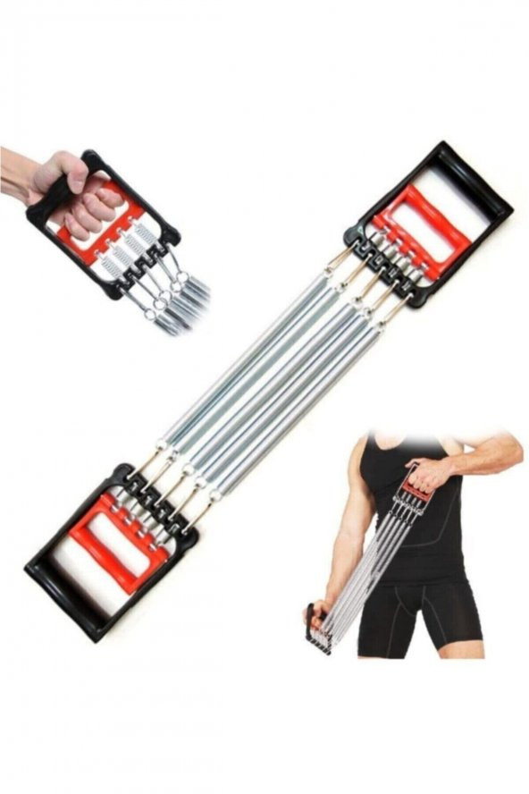 Buffer Çelik Göğüs Yayı Kol Bilek Göğüs Kas Geliştirme Egzersiz Aleti 5 Demirli - 4