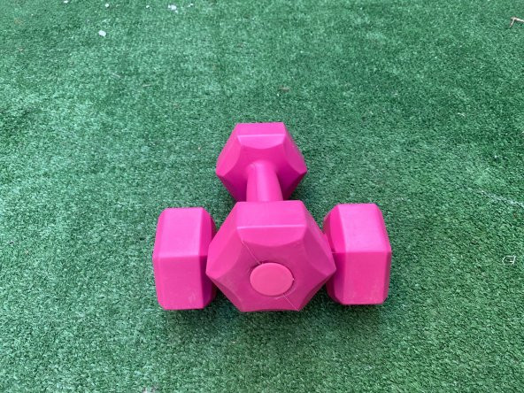 Leyaton 1 Kg Dambıl Seti Ağırlık Seti 1 Kg 2 Adet Pembe - 3