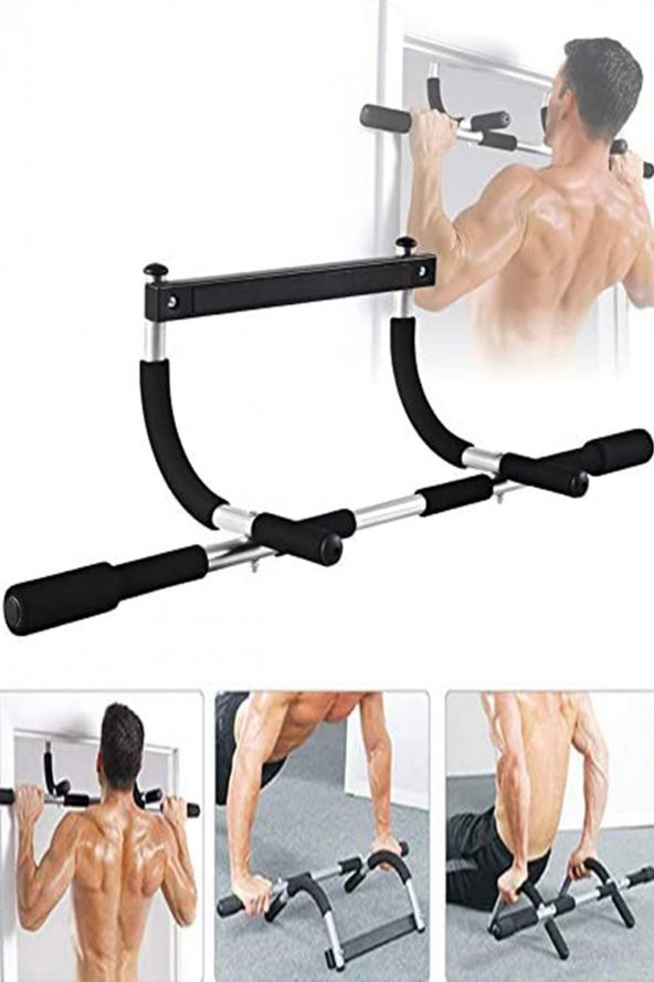 Leyaton Br2 Iron Multi Fonksiyonel Kapı Barfiksi Barı Pratik Mekik & Şınav Çekme Spor Egzersiz - 2