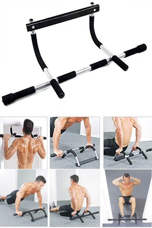 Leyaton Br2 Iron Multi Fonksiyonel Kapı Barfiksi Barı Pratik Mekik & Şınav Çekme Spor Egzersiz - 3