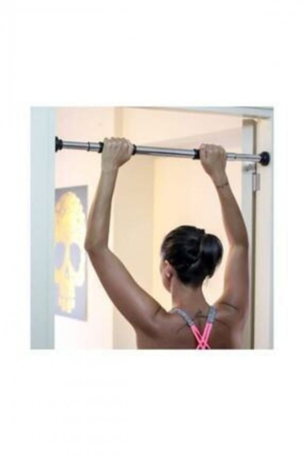 Buffer 80-130 Cm Krom Kapı Barı Koridor Barfiksi Spor Aleti Demiri Barfiks Çubuğu Rz-517