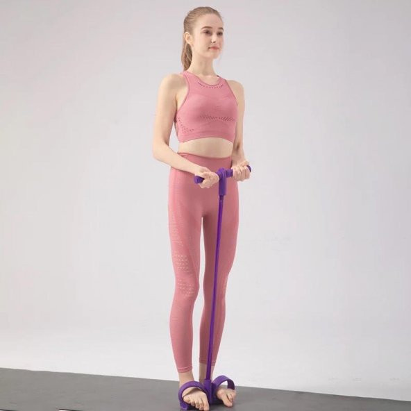Body Trimmer Body Trimmer Vücut Şekillendirici Egzersiz Karın El Ayak Direnç Lastiği - 4