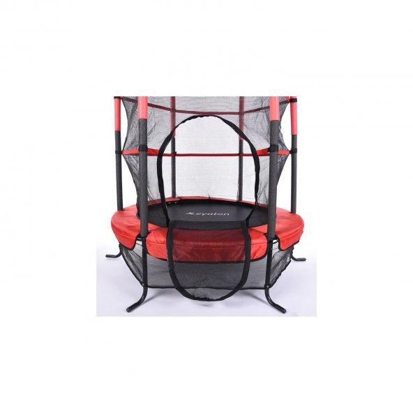Leyaton Çocuk Trambolini Fileli Trambolin 120 Cm Çap Kırmızı - 4