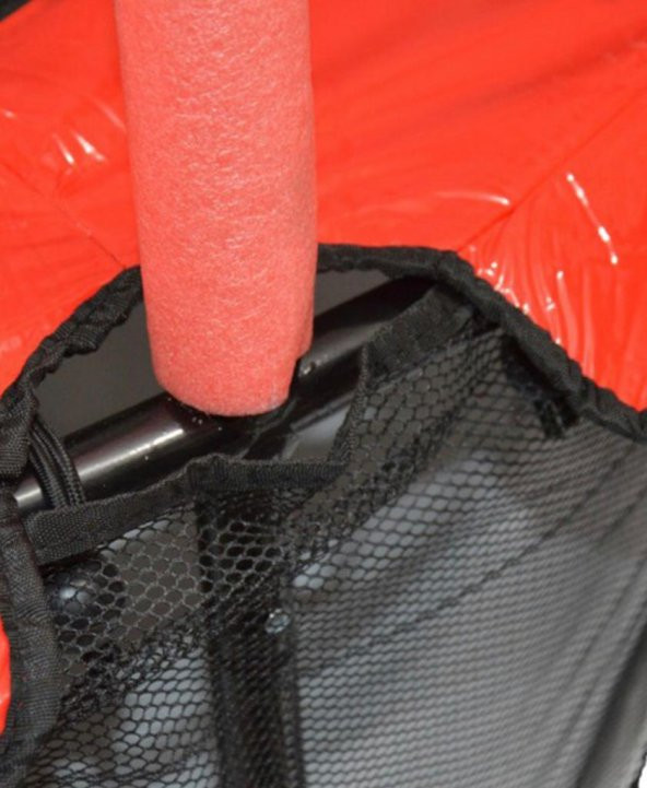 Leyaton Çocuk Trambolini Fileli Trambolin 120 Cm Çap Kırmızı - 5