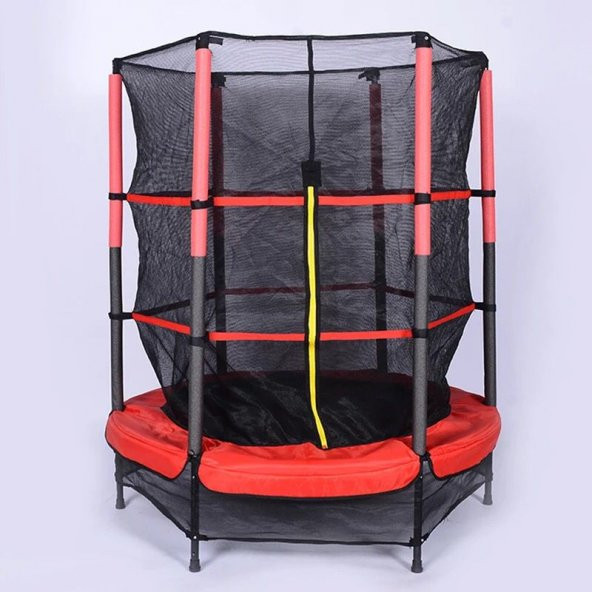 Leyaton Çocuk Trambolini Fileli Trambolin 120 Cm Çap Kırmızı - 6