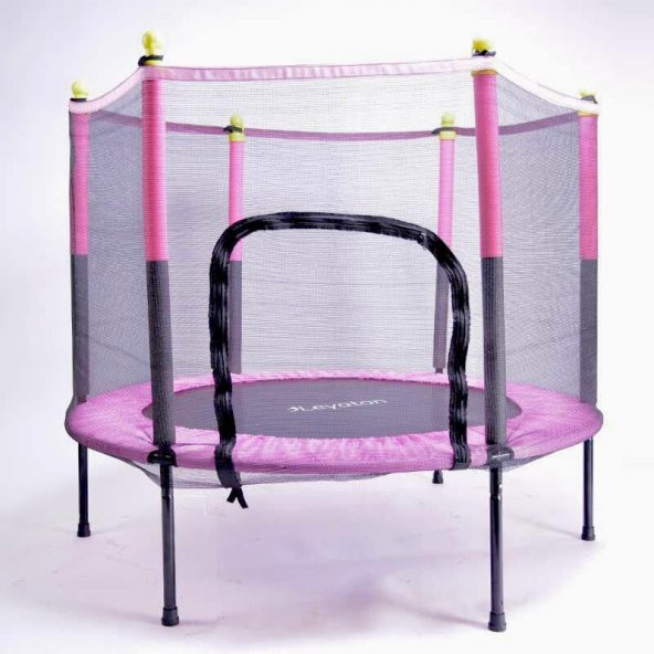 Leyaton Fileli Korumalı 140 Cm Çocuk Trampolini 55 İnç Trambolin - 2