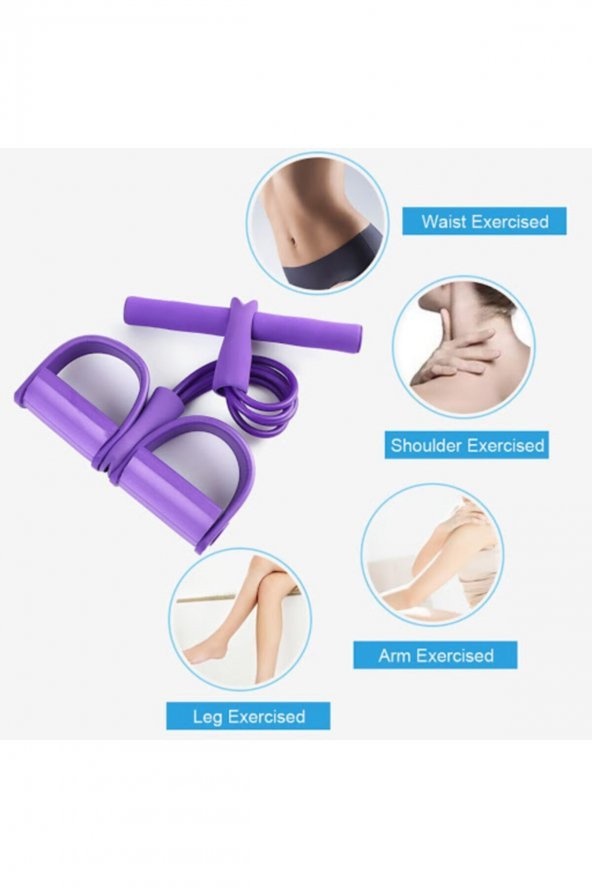 Body Trimmer Vücut Şekillendirici Egzersiz Karın El Ayak Direnç Lastiği - 2