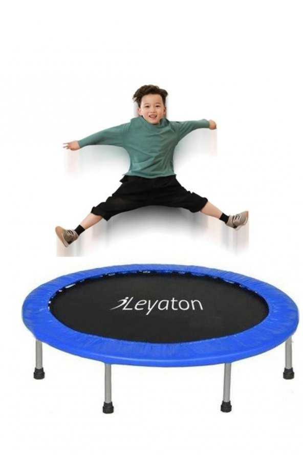 Leyaton Leyaton 92 cm Trampolin Deluxe 36 Inç Trambolin Mavi - 1