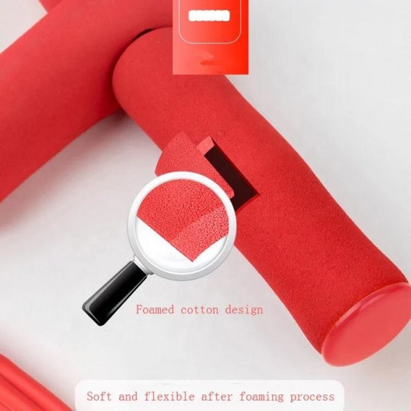 Body Trimmer Body Trimmer 4 Lastikli Egzersiz Aleti El Ayak Direnç Yayı Lastiği Kırmızı - 2