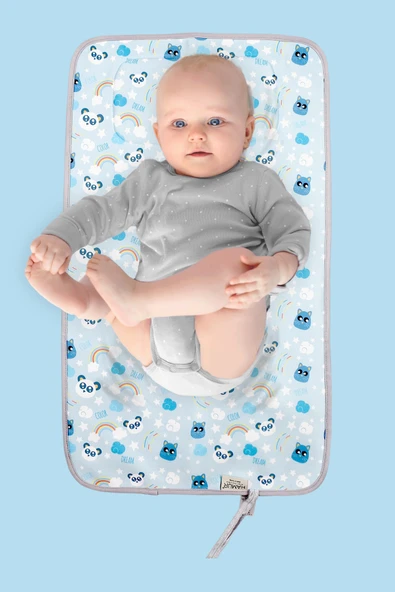 Anne Bebek Bakım Örtüsü Alez Yenidoğan Alt Açma Değiştirme Dream Organizer Pedi Minderi Çift Taraflı - Resim 2