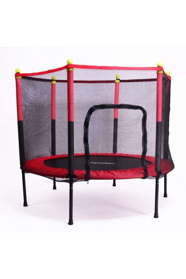 Leyaton Fileli Büyük Boy Trambolin 140 Cm Çap Kırmızı - 2