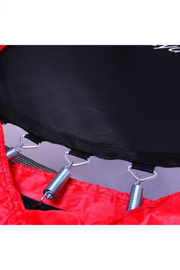 Leyaton Fileli Büyük Boy Trambolin 140 Cm Çap Kırmızı - 7