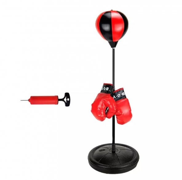 Leyaton Boks Standı 70-105 Cm Refleks Topu Boks Seti Eldiven Hediye - 2