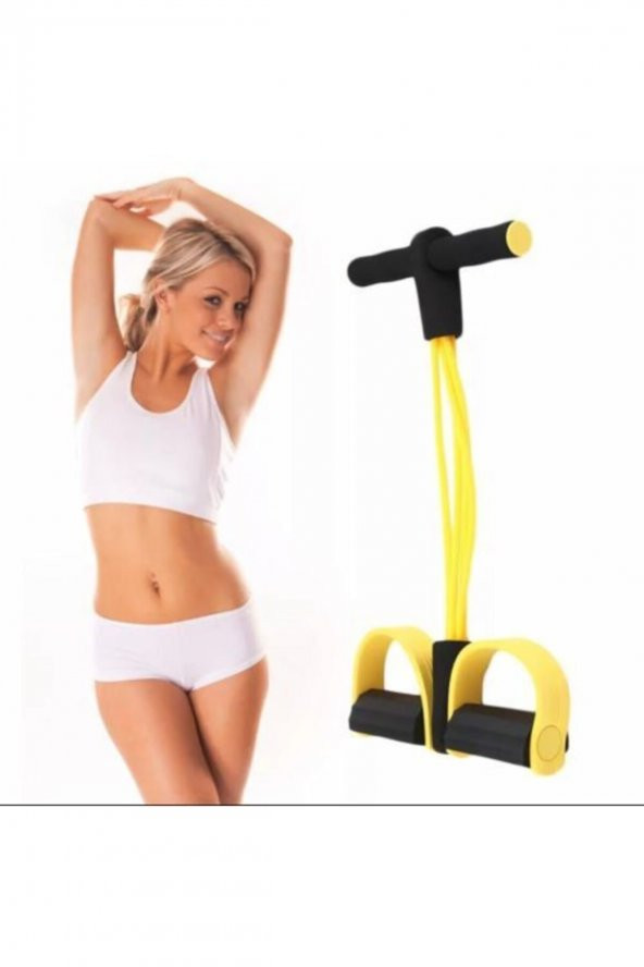 Body Trimmer Egzersiz Aleti El Ayak Direnç Yayı Lastiği Spor Fitness Vücut Karın Kondisyon