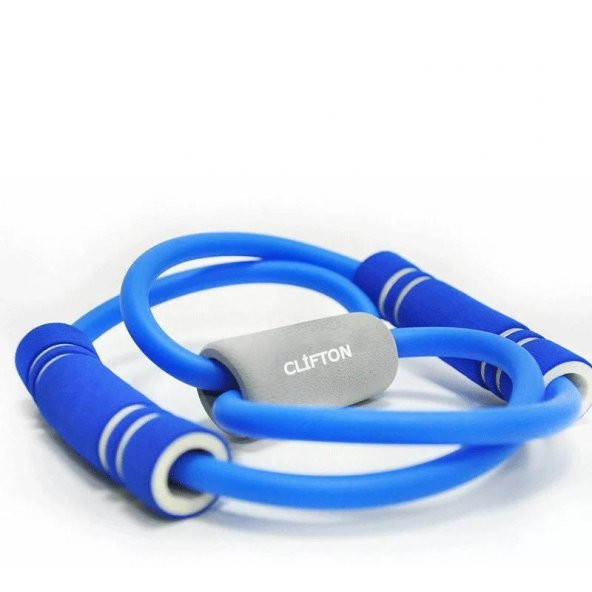 Clifton Pilates İpi Jimnastik Lastiği Egzersiz Bant Yoga Plates Lastik Spor Kondisyon Direnç Lastiği Mavi - 2