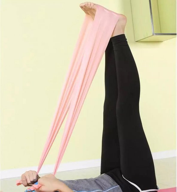 Leyaton Pilates Bandı Pilates Lastiği Jimnastik Plates Lastiği 120x15 cm - 3
